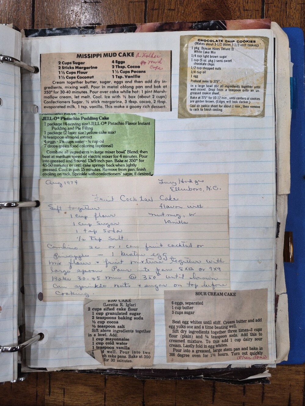 Antique Handwritten Cookbook Recipes Clipped Newspapers Cookware Booklets Lot